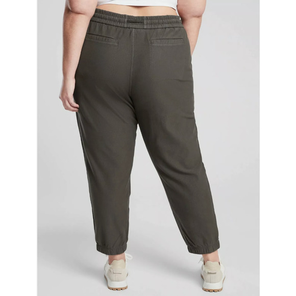 Athleta Farallon Jogger Green Plus Sz 24 NWT$98 UPF Breathable Drawstring Pocket - Picture 3 of 5